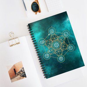 Chakra Metatron Journal Spiral Notebook Meditation